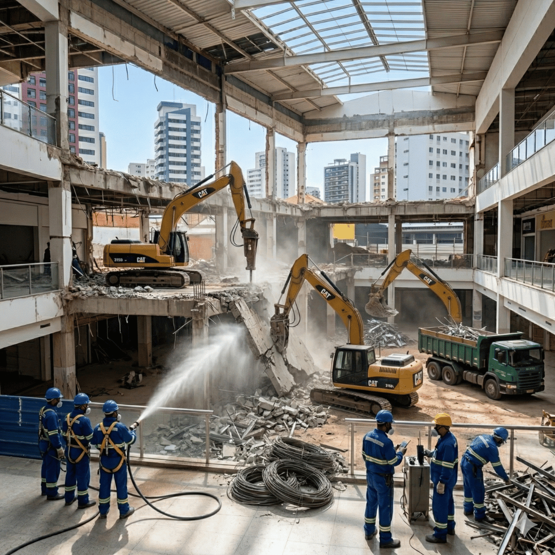 Demolição Industrial: Segurança, Planejamento e Eficiência